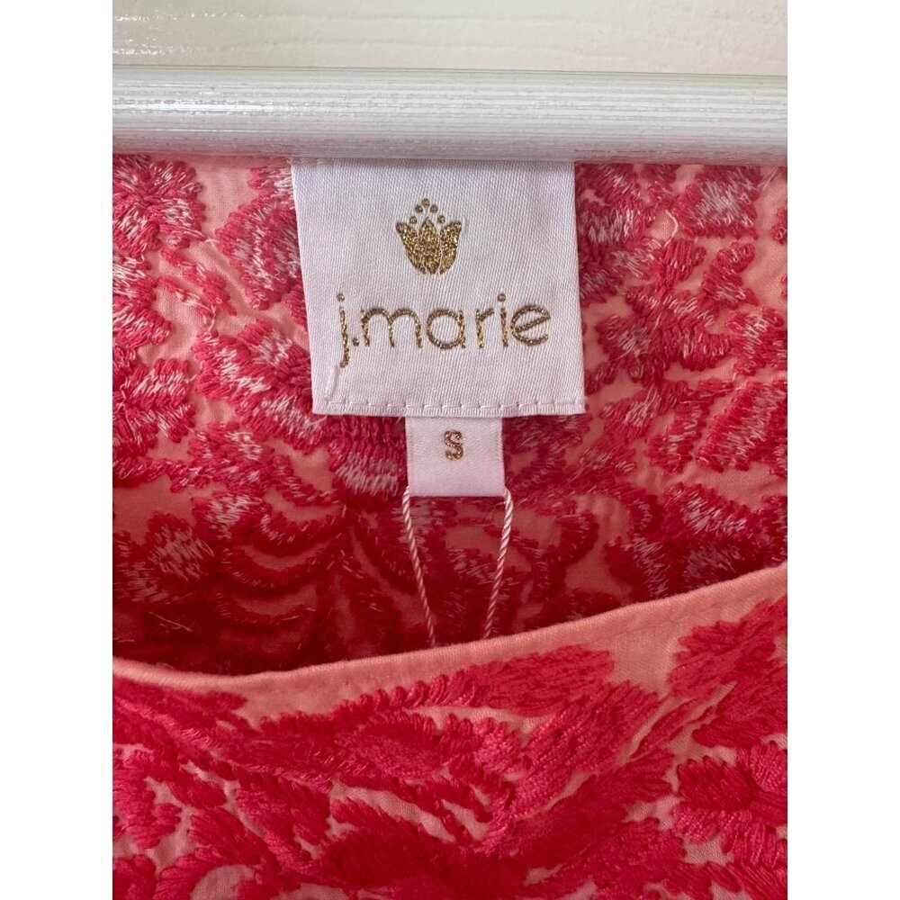 J. Marie Women's Pink Embroidered Lightweight Blouse Sleeveless Size S - Picture 2 of 14
